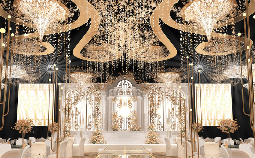 壤塘花木兰喜事汇金色大厅效果展示